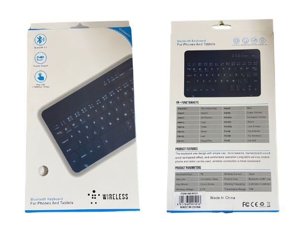 &u++ TECLADO PC BLUETOOTH 3.0 DE 10 PULGADAS (9101)